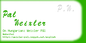 pal weixler business card